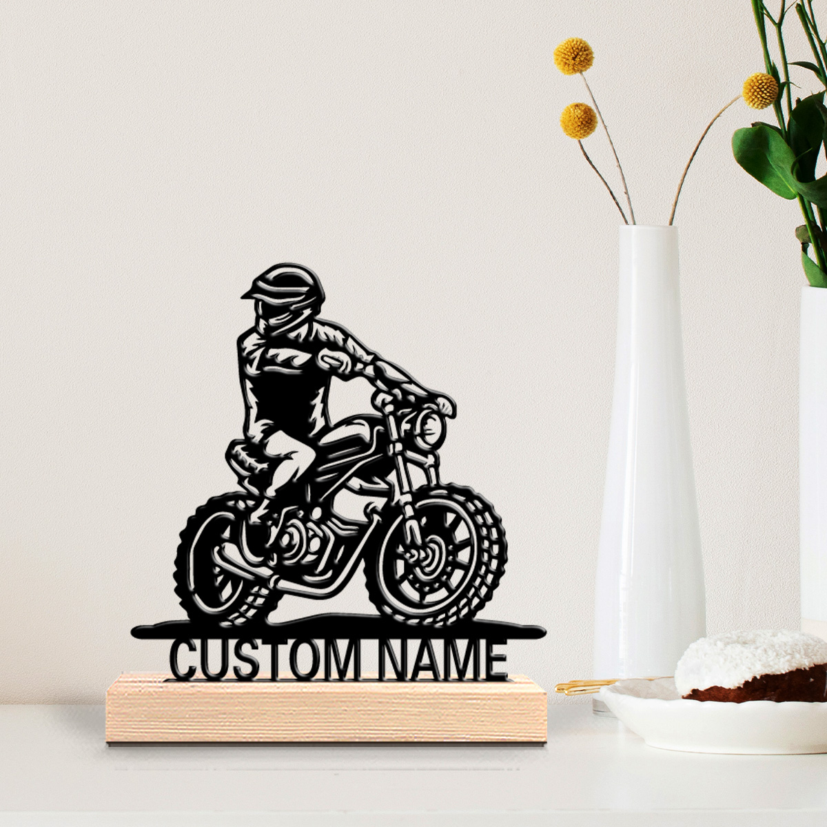Party Games For Christmas - 1pc Cute Personalized Custom motorcycle Wooden