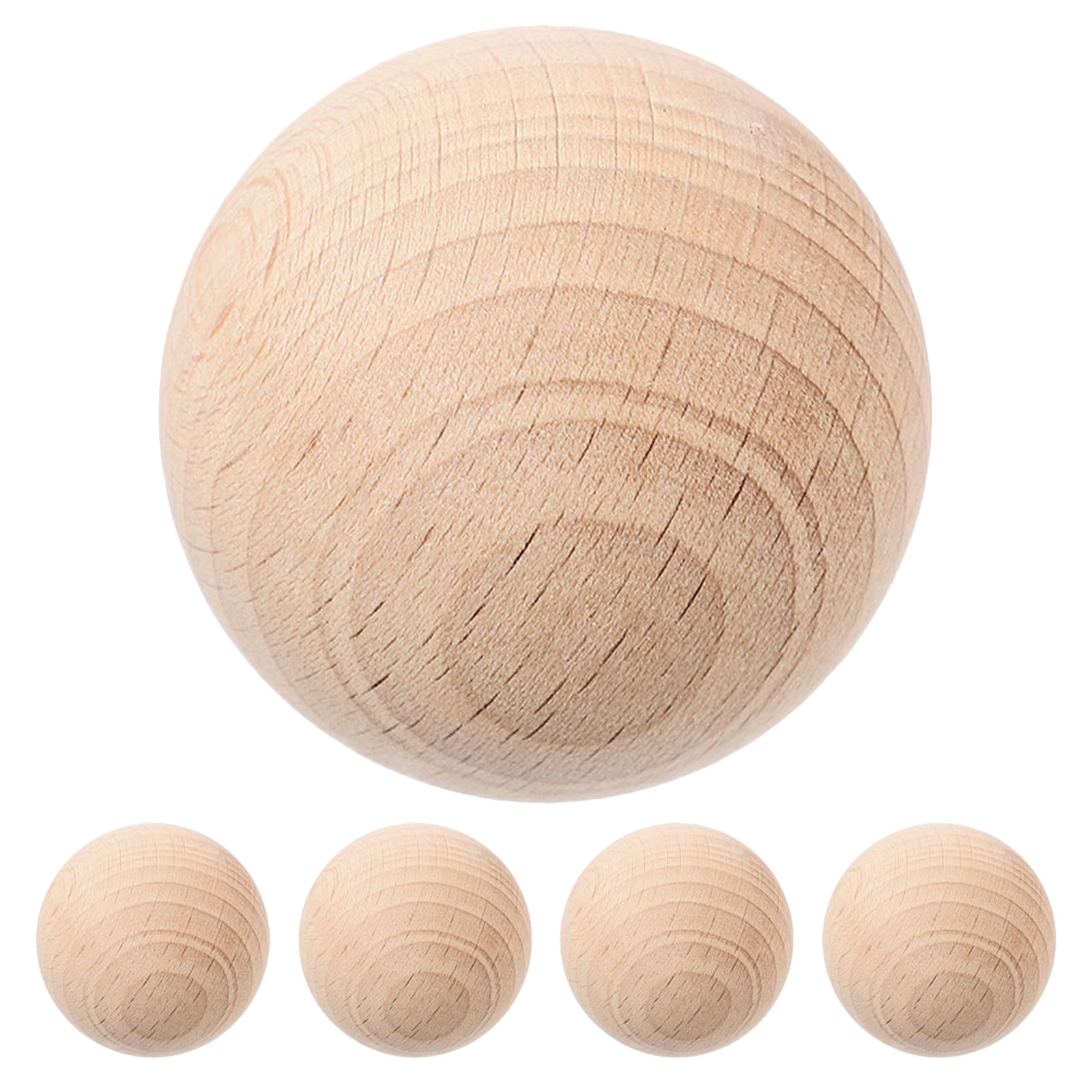 5Pcs Solid Wood Croquet Balls  - Bocce Ball Lawn ulasan dan harga