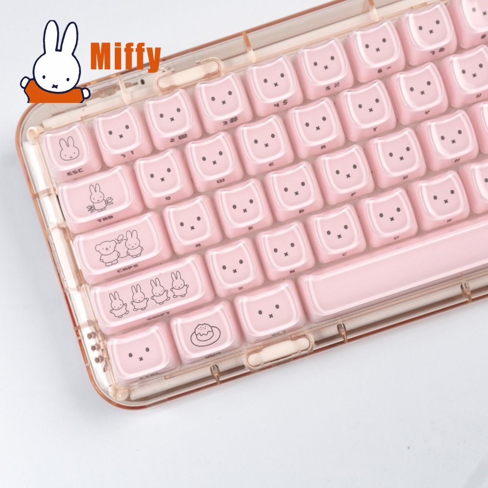 Kawaii Miffy Keycaps Cute Rabb - Party Games Pc ulasan dan harga
