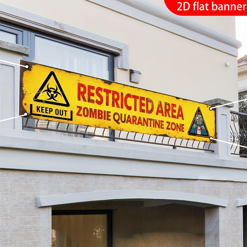 One 2D flat banner for Hallowe - Zombie Party Games ulasan dan harga