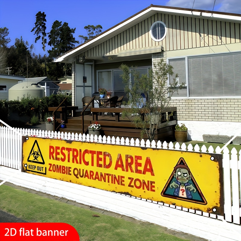 One 2D flat banner for Hallowe - Zombie Party Games ulasan dan harga