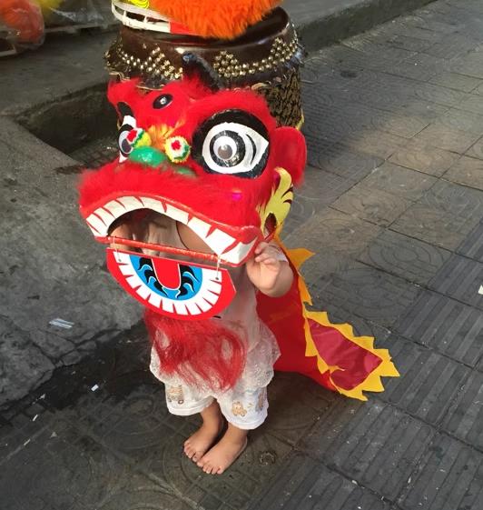 14 inch Chinese Lion Dance Cos - Party Games Summer ulasan dan harga