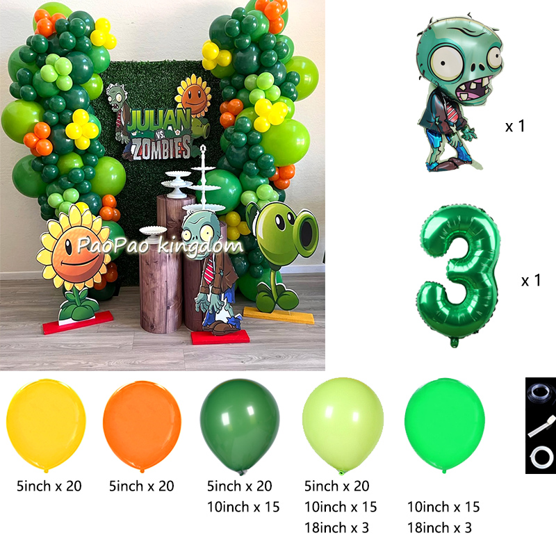 Plants Vs. Z-Zombies Balloons  - Zombie Party Games ulasan dan harga
