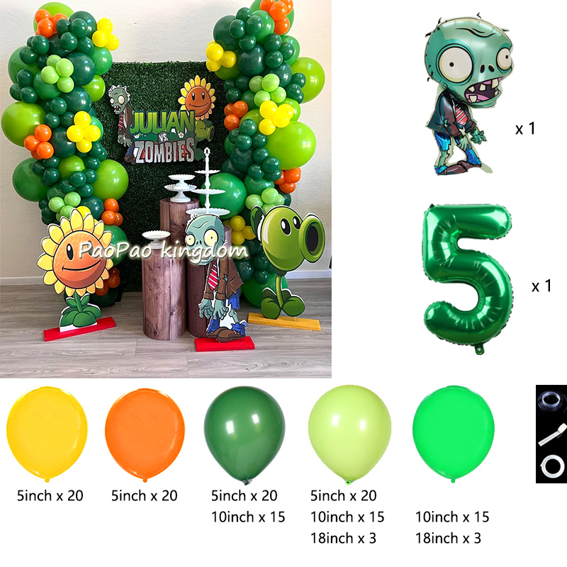 Plants Vs. Z-Zombies Balloons  - Zombie Party Games ulasan dan harga