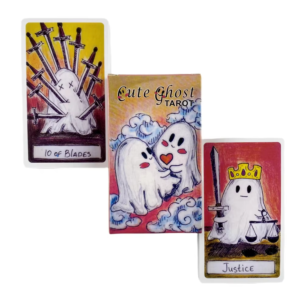 Cute Ghost Tarot Deck Toy Set  - Party Games Entertainer ulasan dan harga