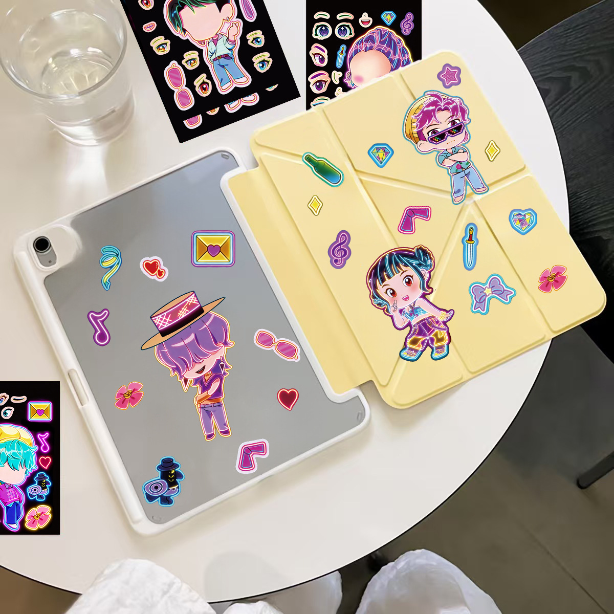 8pcs Funny Girls Stickers Toys - Party Games Music ulasan dan harga