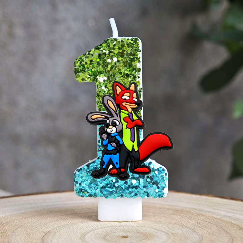 Amine Zootopia Candle Number 0 - Zootopia Party Games ulasan dan harga