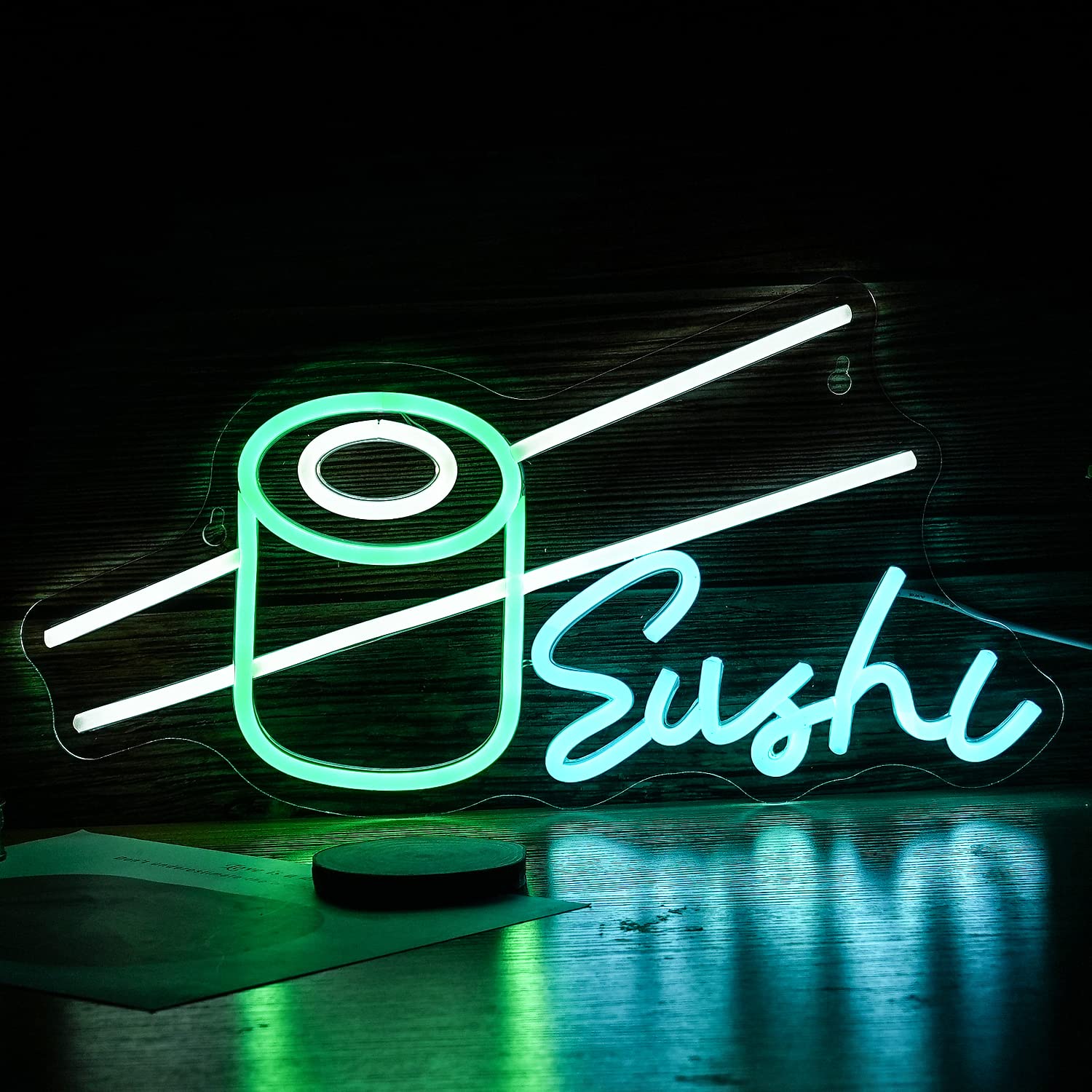 Sushi Neon Sign Bar Wine Glass - Party Games Shop ulasan dan harga